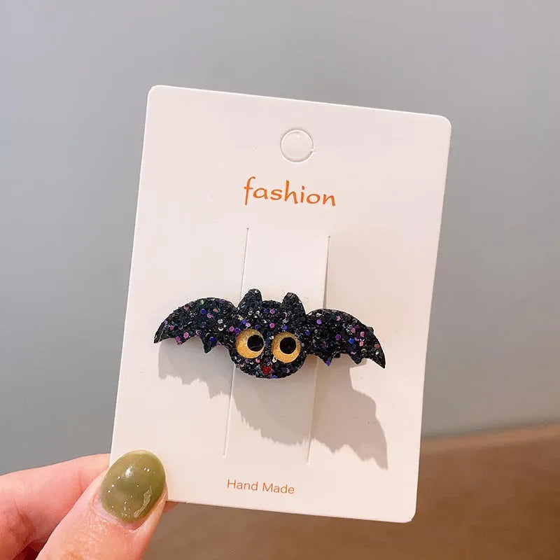 Halloween Cool Style Girl'S Pumpkin Cat Ghost Felt Hair Clip