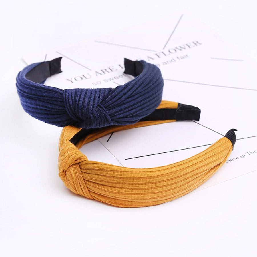 fashion solid color cloth handmade hair band 1 piece