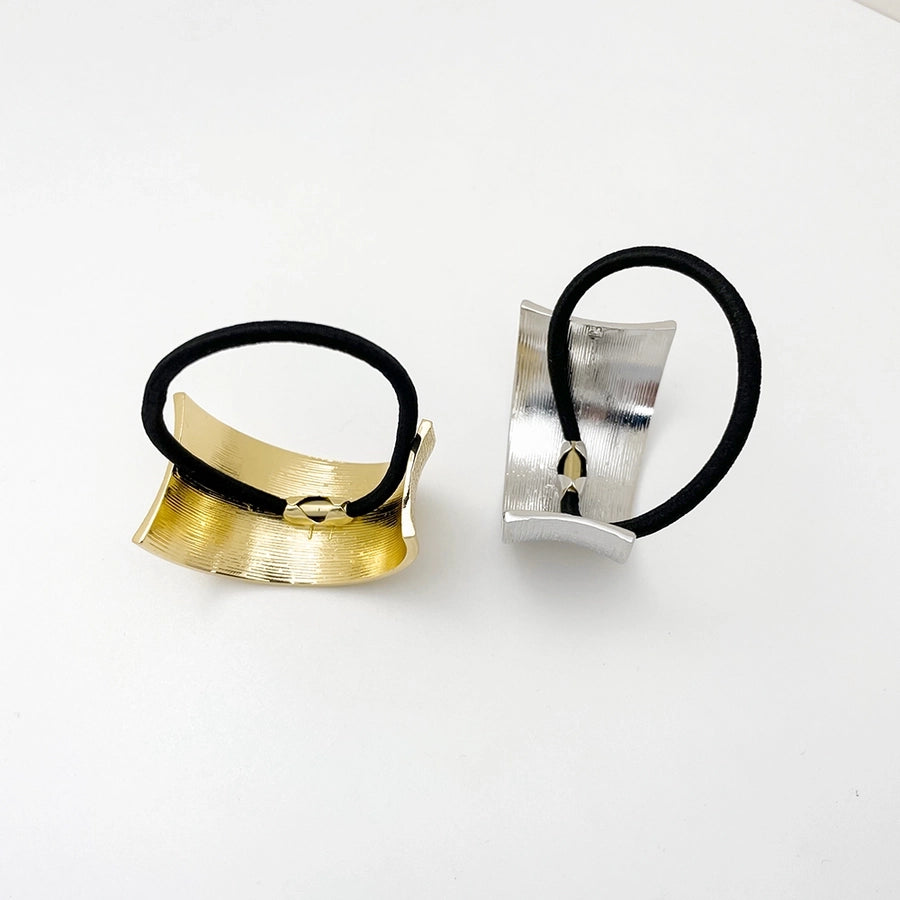 Women's Modern Style Simple Style Semicircle Alloy Elastic Band Hair Tie