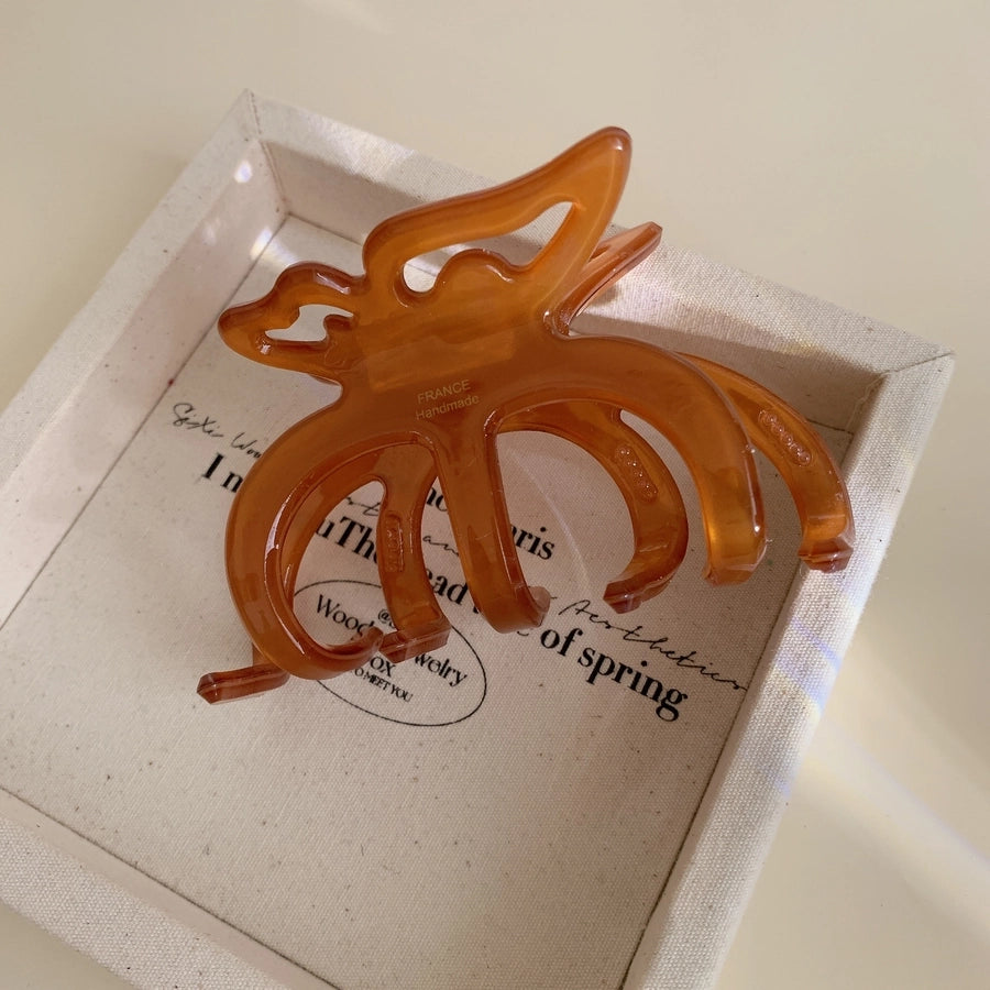 Super Beautiful Jelly Color Summer Acetate Grip High Sense Barrettes South Korea Temperament Thickened Simple and Durable New Women