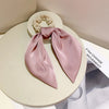 Women's Simple Style Classic Style Solid Color Cloth Baroque Pearls Hair Tie