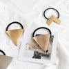 Women's Simple Style Heart Shape Metal Plating Hair Tie