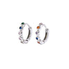 1 Pair Simple Style Geometric Plating Copper Zircon Earrings
