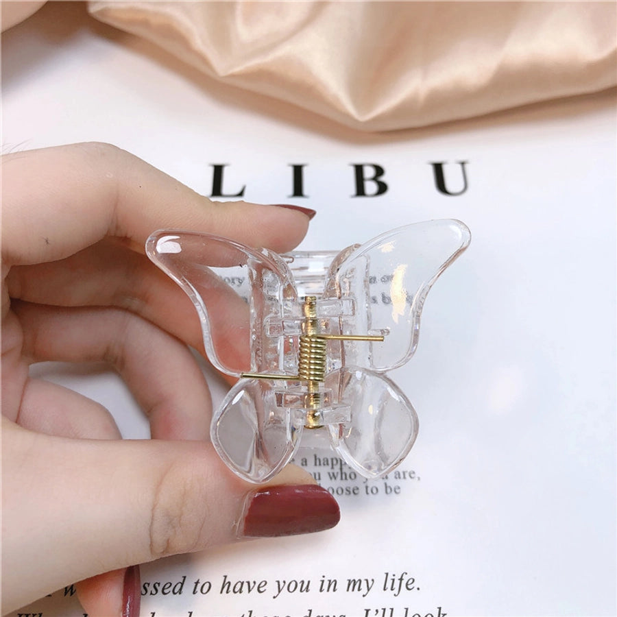 retro butterfly arylic stoving varnish hair claws