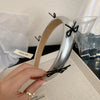 Women's Sweet Simple Style Bow Knot Leather Hair Clip Hair Band