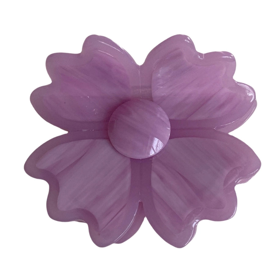 Women's Elegant Streetwear Flower Acetic acid sheets Hair Claws