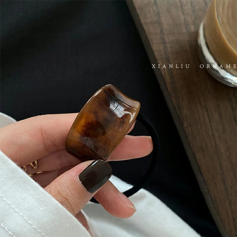 Women's Simple Style U Shape Nylon Resin Acetic acid sheets Hair Tie