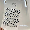 simple style water droplets metal plating hair clip 1 set