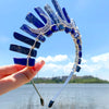 Women's Queen Bridal Classic Style Moon Alloy Knitting Inlay Natural Stone Hair Band