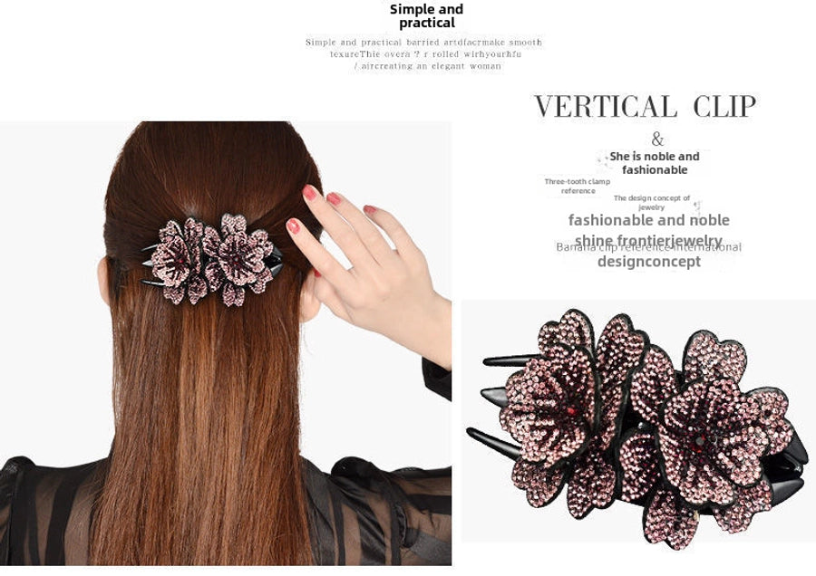 Korean Elegant Elegant Three-tooth Clip Hair Clip Mom Duckbill Clip Hair Fashion Headwear Big Grab Clip Back Head Hair Accessories