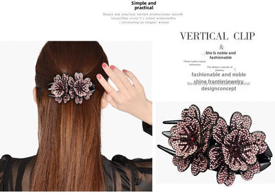 Korean Elegant Elegant Three-tooth Clip Hair Clip Mom Duckbill Clip Hair Fashion Headwear Big Grab Clip Back Head Hair Accessories