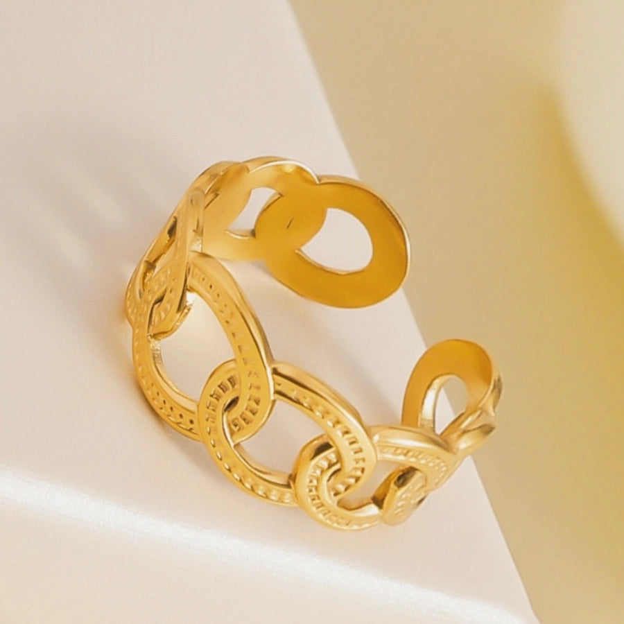 Jewelry Elegant Geometric Titanium Steel Open Rings