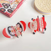 Christmas Cute Women's Penguin Santa Claus Arylic Inlay Rhinestones Hair Claws