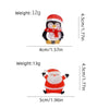 Christmas Cute Women's Penguin Santa Claus Arylic Inlay Rhinestones Hair Claws
