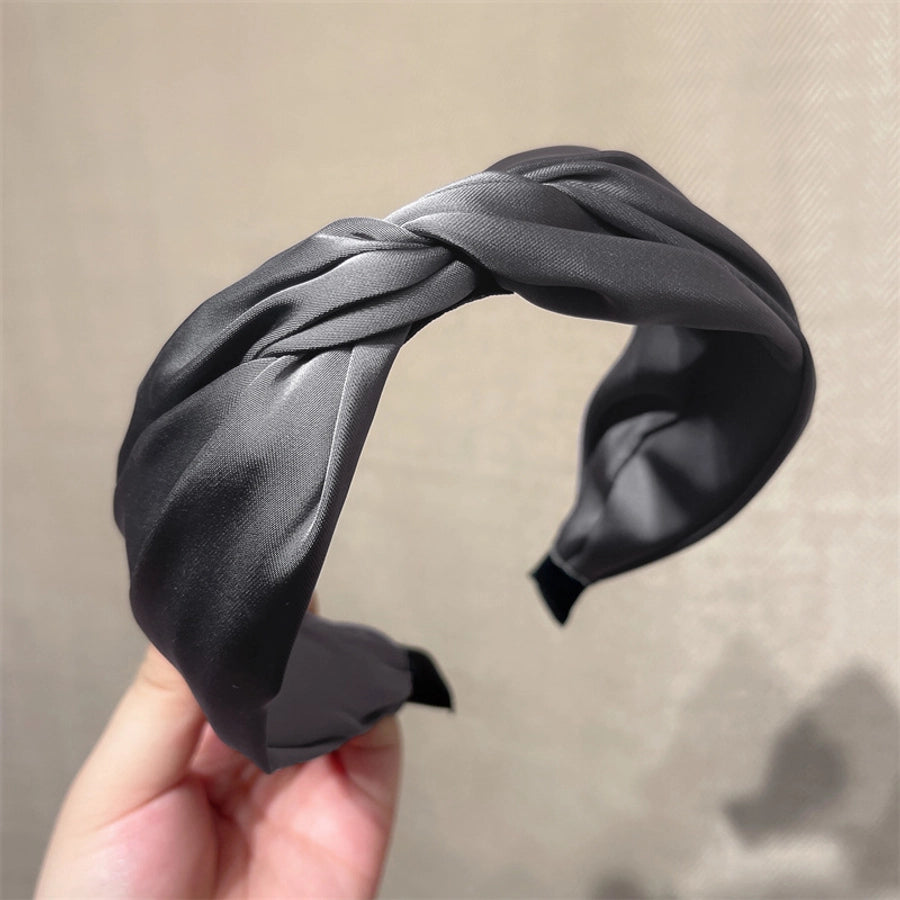 women's simple style geometric satin hair band