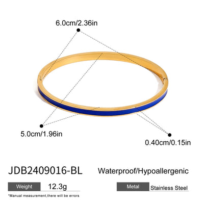 Simple Style Round 304 Stainless Steel Bangle In Bulk