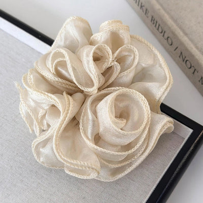 Women's Elegant Simple Style Flower Cloth Hair Tie
