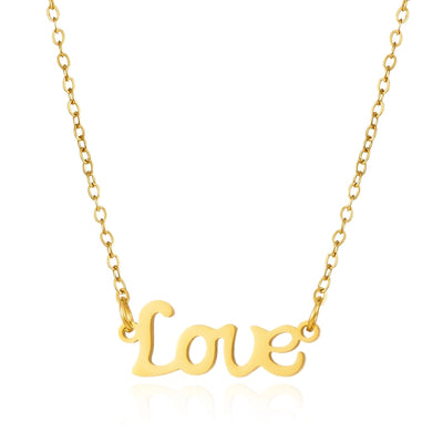 Jewelry Simple Style letter 201 Stainless Steel Necklace
