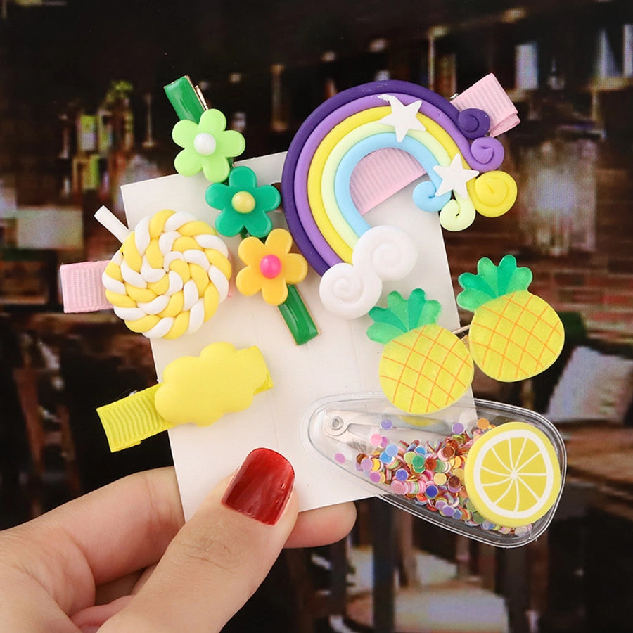 cute fruit soft clay hair clip
