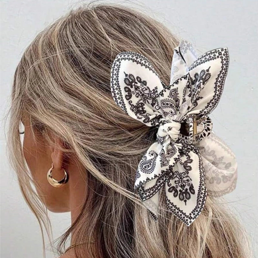 Women's Simple Style Bow Knot Cloth Hair Claws