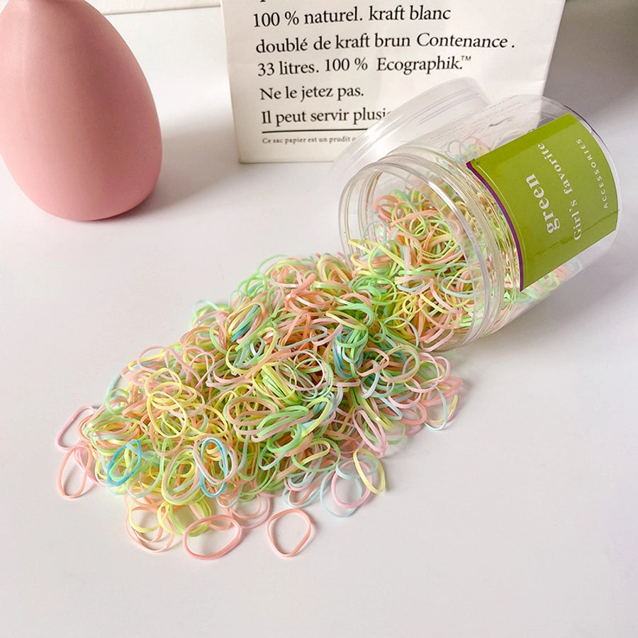 Children's hair accessories disposable rubber band Small color baby head rope does not hurt the hair high elastic girl tie head rubber band