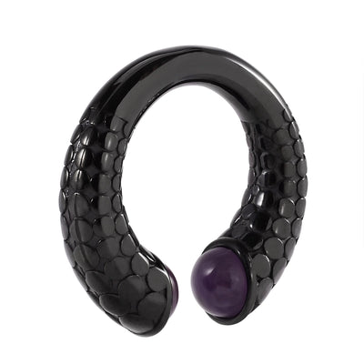 1 Piece Casual C Shape Animal Circle 304 Stainless Steel 18K Gold Plated Stainless Steel Earrings