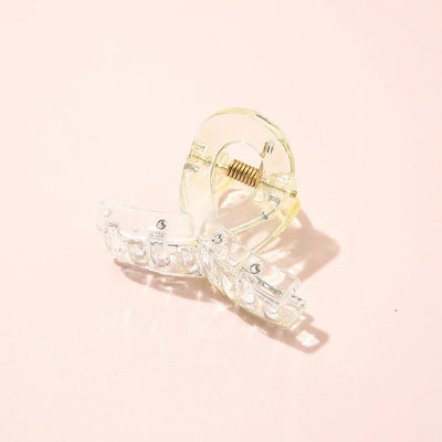 Gradient Small Grab Clip Small Disc Hairpin Environmentally Friendly Acetic Acid Shark Clip Transparent Oval Hair Grab Children's Clip
