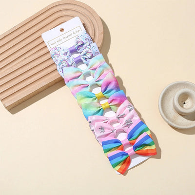 Girl'S Sweet Korean Style Bow Knot Polyester Hair Clip