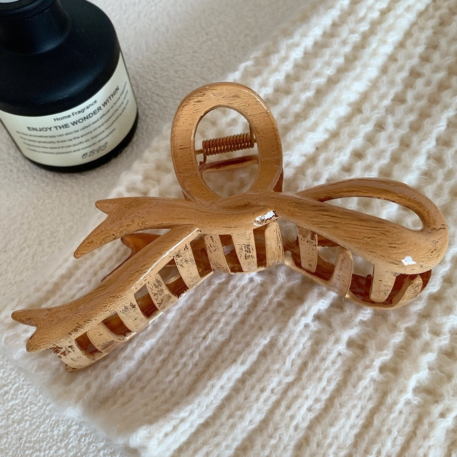women's vintage style bow knot rectangle hair claws