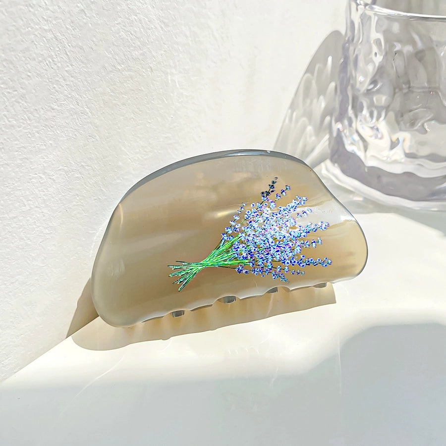 simple style fruit arylic handmade hair claws