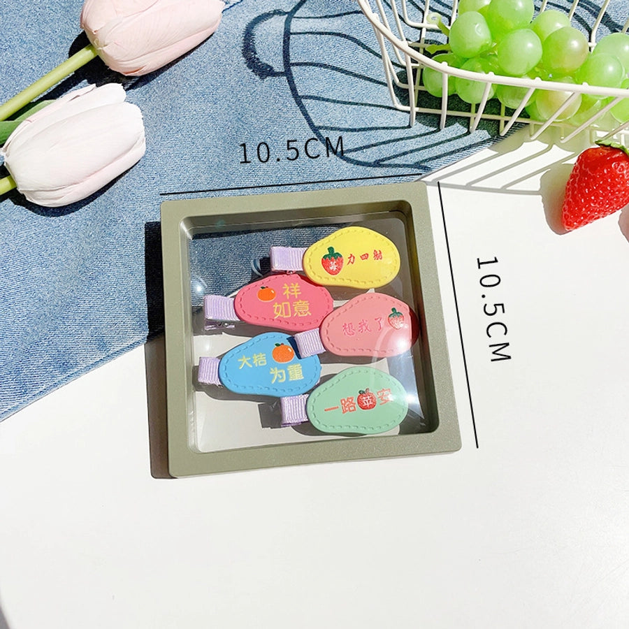 simple style flower arylic hair clip