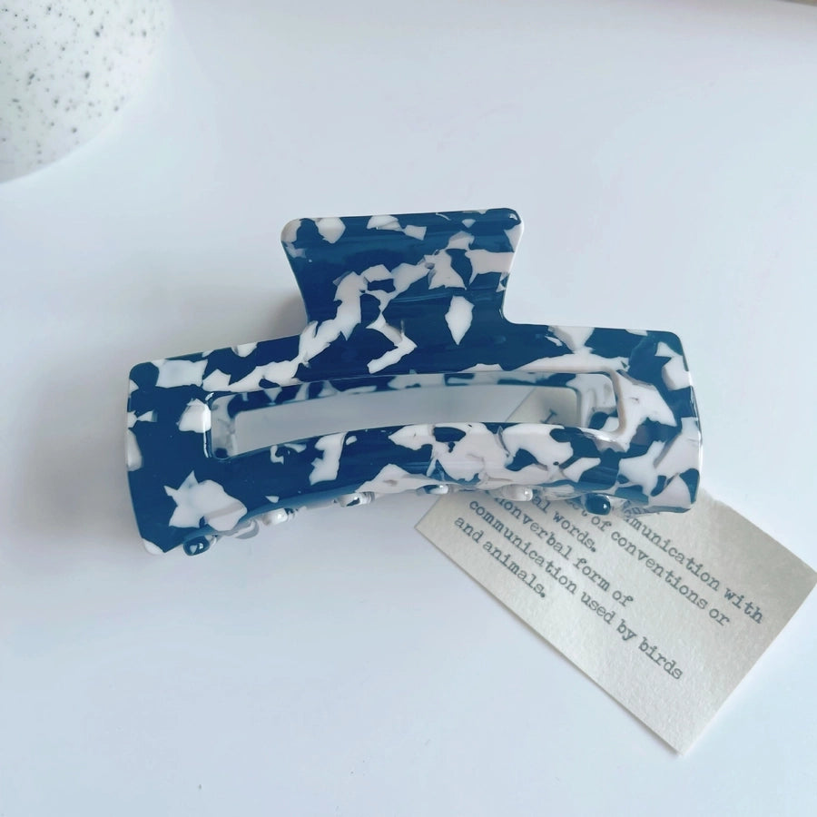 retro rectangle acetic acid sheets hair claws