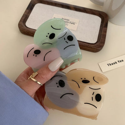Women's Cute Dog Acetic acid sheets Hair Claws