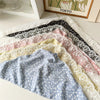 Small Floral Scarf 2024 New Floral Tie Hair Scarf Sense Shawl Lace Stitching Hair Band Scarf