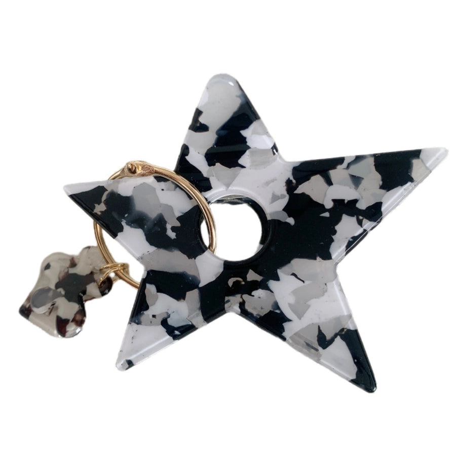 simple style star acetic acid sheets hair claws