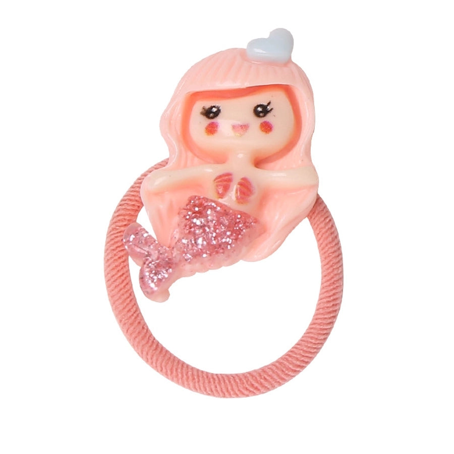 princess sweet hippocampus mermaid shell cloth resin hair tie
