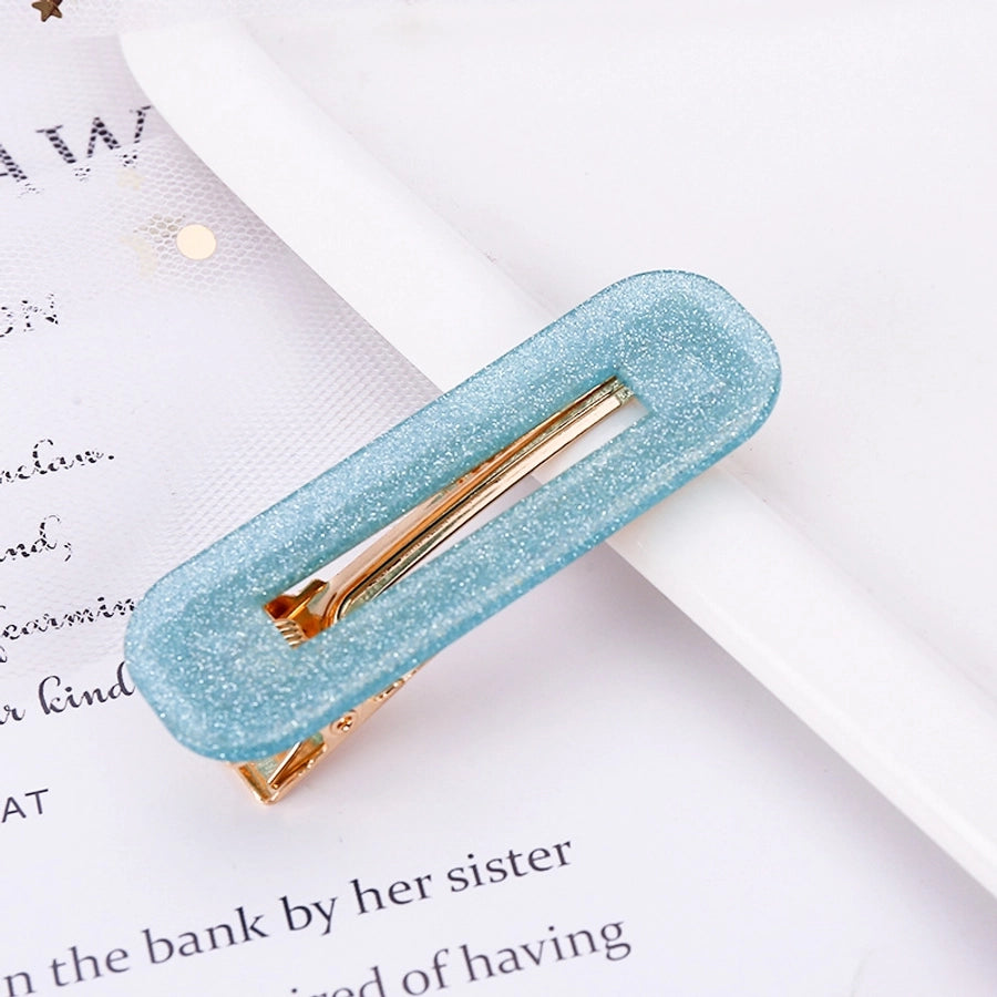 retro color block polka dots acetic acid sheets hair clip 1 piece