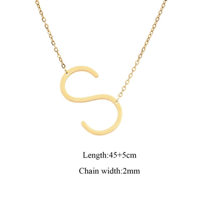 Jewelry Elegant Simple Style Classic Style Letter 201 Stainless Steel 304 Stainless Steel Pendant Necklace
