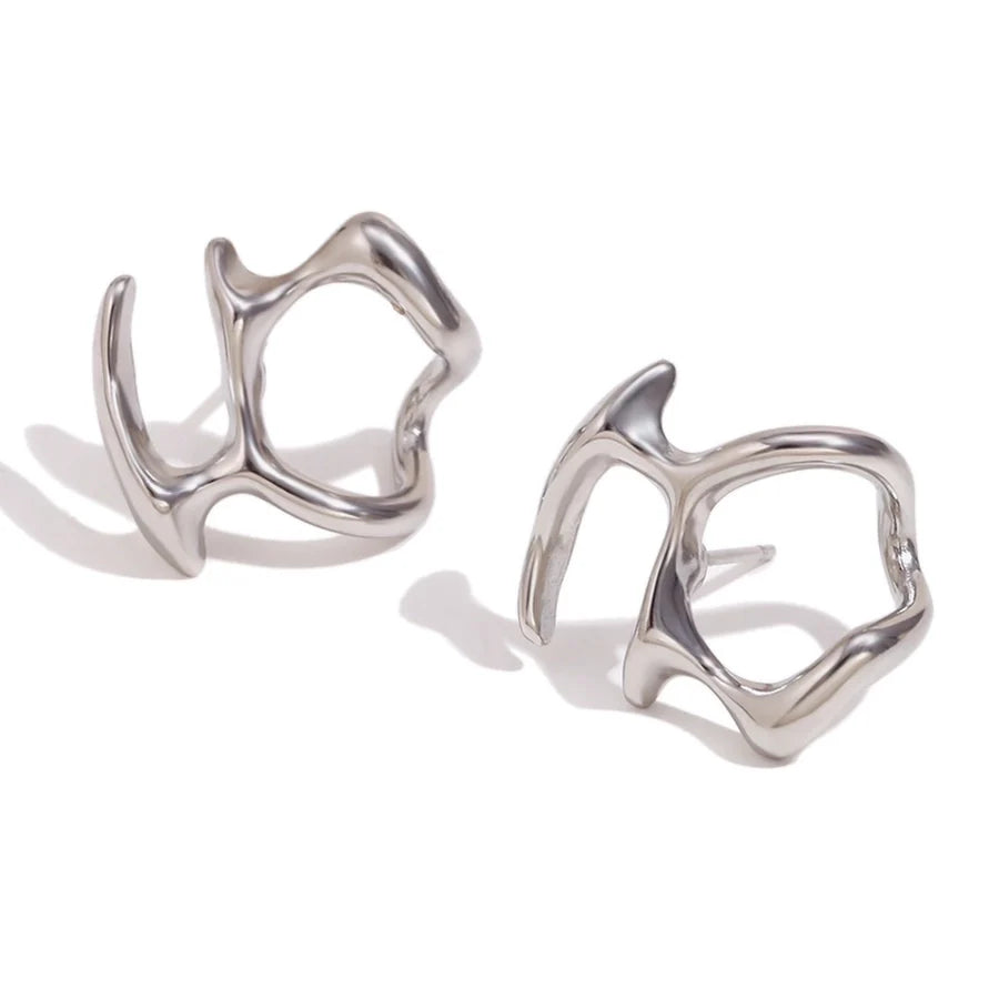 1 Pair Simple Style Geometric 304 Stainless Steel Ear Studs