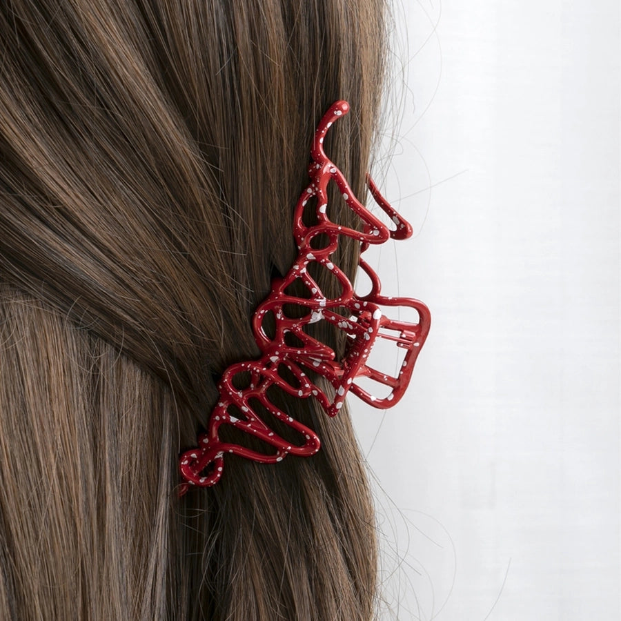 women's simple style geometric metal plating hair claws