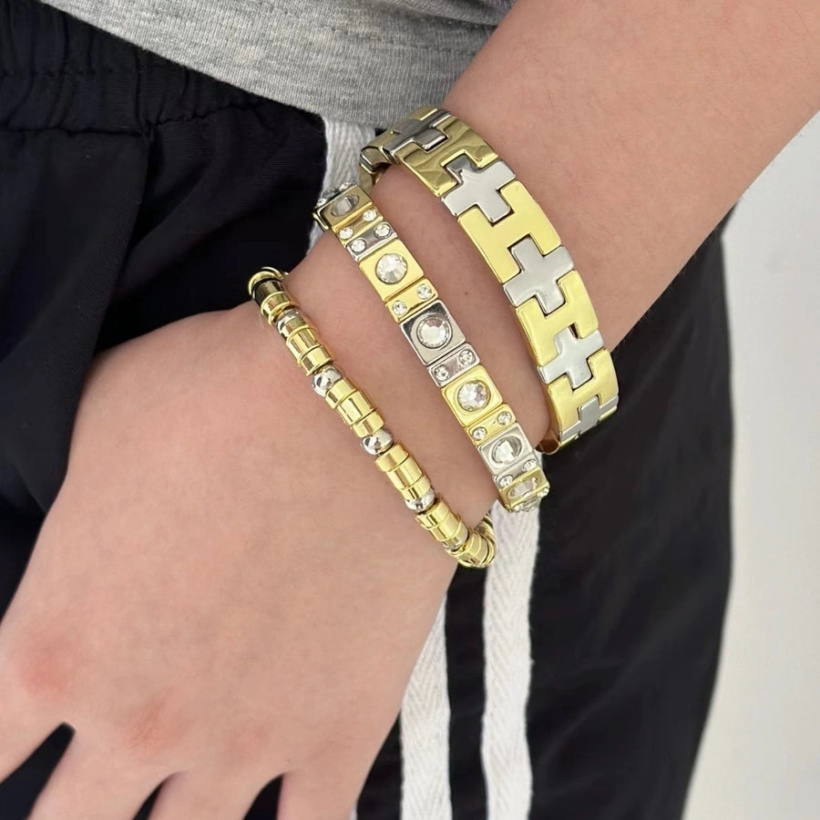 Copper Plating Geometric Bracelets