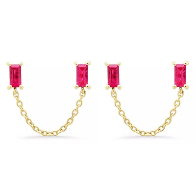 1 Pair Casual Elegant Geometric Copper Zircon 24K Gold Plated Drop Earrings