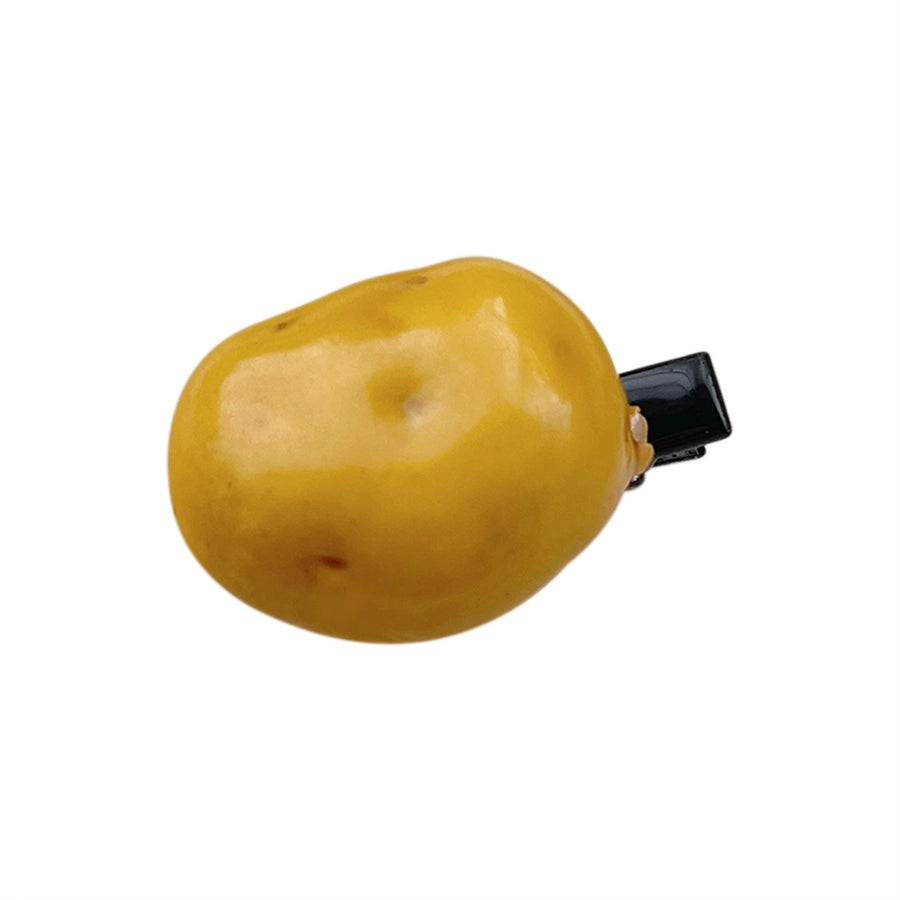 women's sweet solid color plastic hair clip