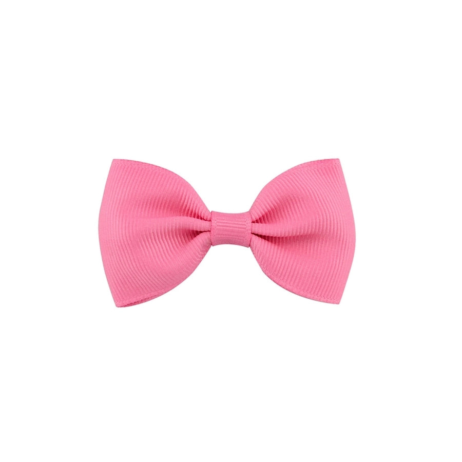 european and american solid color children's bow cute hairpin