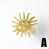 Wholesale Jewelry Retro Simple Style Sun Heart Shape Dragonfly Copper 18K Gold Plated Plating Open Rings