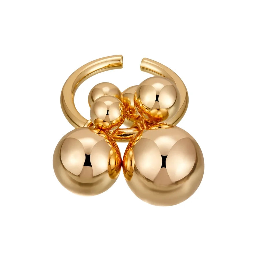 Jewelry Vintage Style Sweet Ball Copper Open Rings