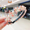 Girl'S Cute Simple Style Flower Cloth Hair Band