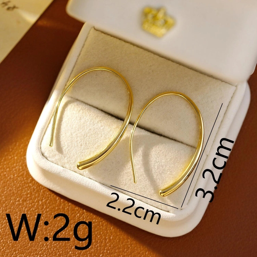 1 Piece Classic Style Geometric Copper 14K Gold Plated White Gold Plated Earrings