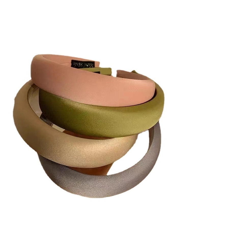 fashion solid color cloth handmade hair band 1 piece