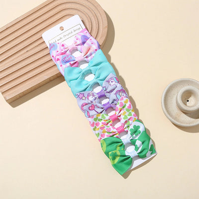 Girl'S Sweet Korean Style Bow Knot Polyester Hair Clip